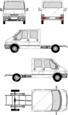 Ford Transit Chasis para superestructuras, 2000–2006 (Ford_066)
