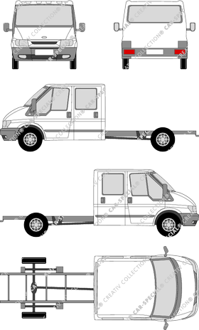 Ford Transit Chasis para superestructuras, 2000–2006 (Ford_067)