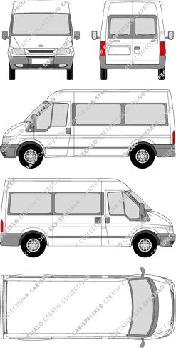 Ford Transit microbús, 2000–2006 (Ford_075)