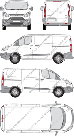 Ford Transit Custom Kastenwagen, 2012–2018 (Ford_271)