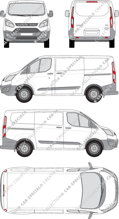 Ford Transit Custom Kastenwagen, 2012–2018 (Ford_273)