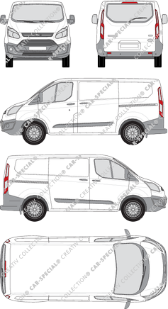 Ford Transit Custom Kastenwagen, 2012–2018 (Ford_281)