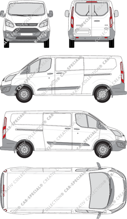Ford Transit Custom furgón, 2012–2018 (Ford_283)