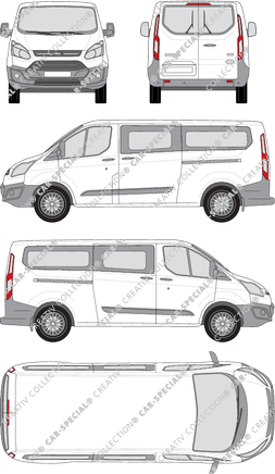 Ford Transit Custom microbús, 2012–2018 (Ford_299)