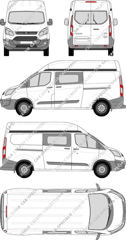 Ford Transit Custom Kastenwagen, 2012–2018 (Ford_340)