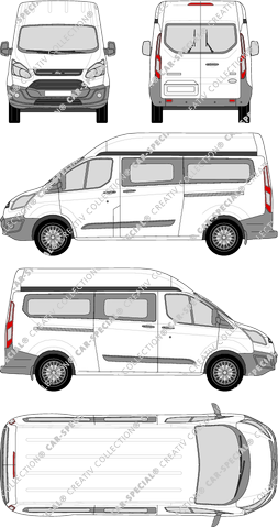 Ford Transit Custom microbús, 2012–2018 (Ford_344)