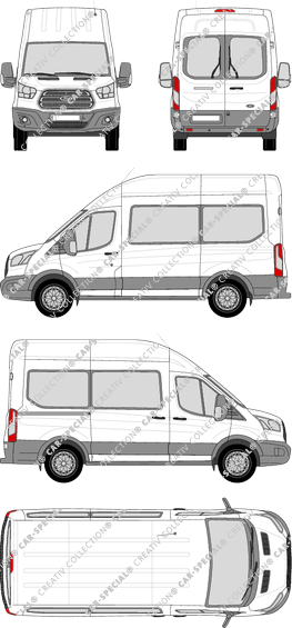Ford Transit microbús, 2014–2019 (Ford_419)