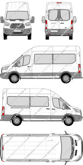 Ford Transit microbús, 2014–2019 (Ford_423)