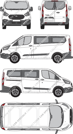 Ford Transit Custom microbús, 2018–2023 (Ford_521)