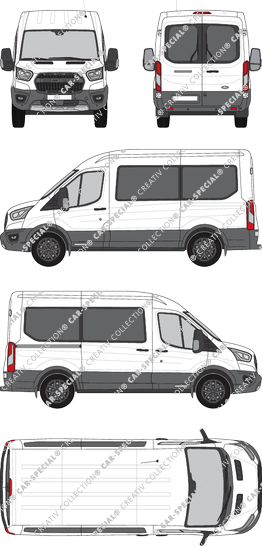 Ford Transit microbús, actual (desde 2020) (Ford_754)