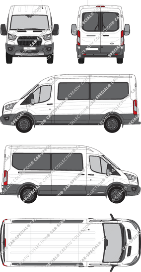 Ford Transit microbús, actual (desde 2020) (Ford_758)