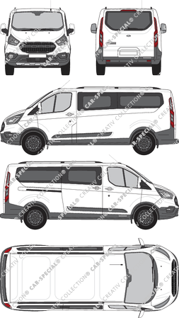 Ford Transit Custom microbús, 2020–2023 (Ford_804)