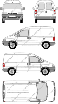 Peugeot Expert furgón, 1995–2006 (Peug_039)