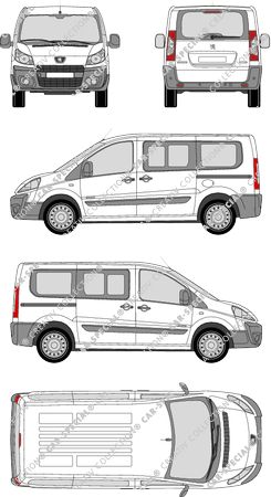 Peugeot Expert microbús, 2007–2012 (Peug_186)