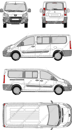 Peugeot Expert microbús, 2007–2012 (Peug_187)