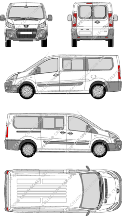 Peugeot Expert microbús, 2007–2012 (Peug_208)