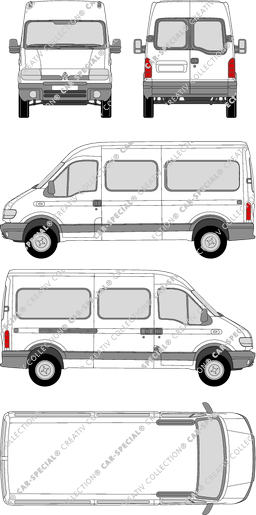 Renault Master microbús, 1997–2003 (Rena_083)