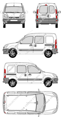 Renault Kangoo furgón, 2003–2009 (Rena_150)