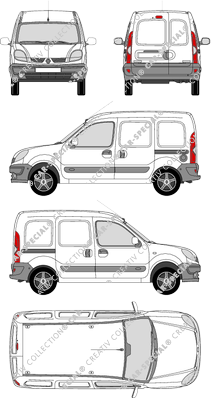 Renault Kangoo furgón, 2003–2009 (Rena_151)