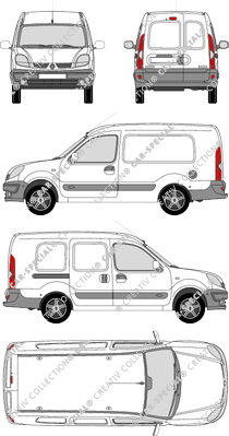 Renault Kangoo furgón, 2003–2009 (Rena_153)