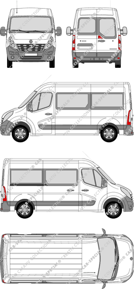 Renault Master microbús, 2010–2014 (Rena_435)