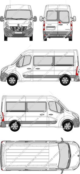 Renault Master microbús, 2010–2014 (Rena_436)