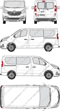 Renault Trafic microbús, 2014–2019 (Rena_580)