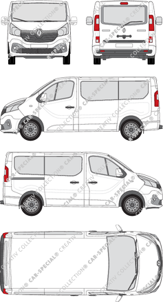 Renault Trafic microbús, 2014–2019 (Rena_583)