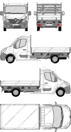 Renault Master camión basculador, 2014–2019 (Rena_660)