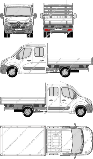 Renault Master camión basculador, 2014–2019 (Rena_662)