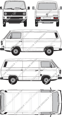 Volkswagen Transporter furgón, 1979–1992 (VW_076)