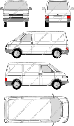 Volkswagen Transporter furgón, 1990–2003 (VW_084)