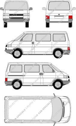 Volkswagen Transporter microbús, 1990–2003 (VW_086)