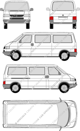 Volkswagen Transporter microbús, 1990–2003 (VW_087)