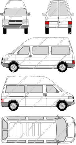 Volkswagen Transporter microbús, 1990–2003 (VW_088)