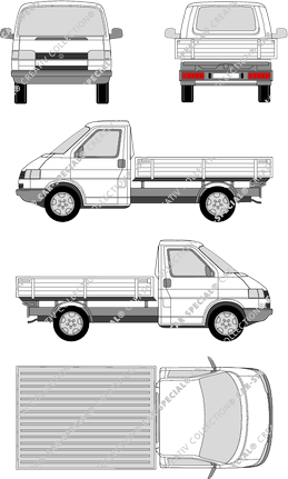 Volkswagen Transporter catre, 1990–2003 (VW_089)