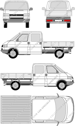 Volkswagen Transporter catre, 1990–2003 (VW_091)