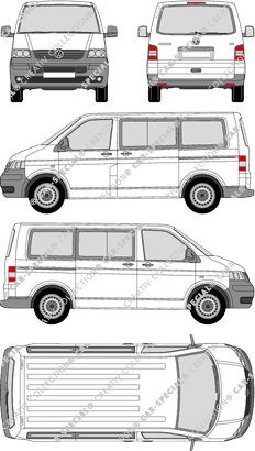 Volkswagen Transporter microbús, 2003–2009 (VW_116)