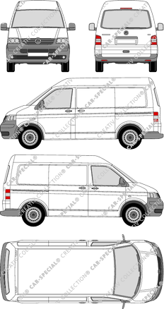 Volkswagen Transporter furgón, 2003–2009 (VW_123)