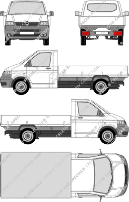 Volkswagen Transporter catre, 2003–2009 (VW_124)