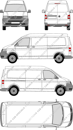 Volkswagen Transporter furgón, 2003–2009 (VW_136)