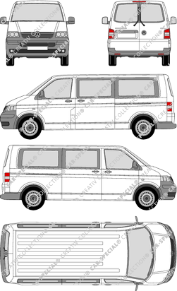 Volkswagen Transporter microbús, 2003–2009 (VW_142)