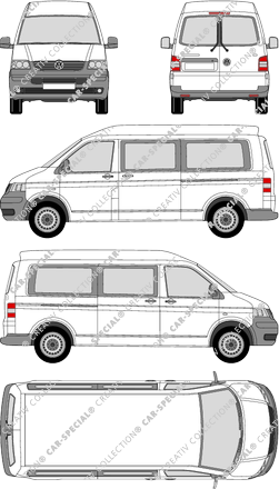 Volkswagen Transporter microbús, 2003–2009 (VW_146)