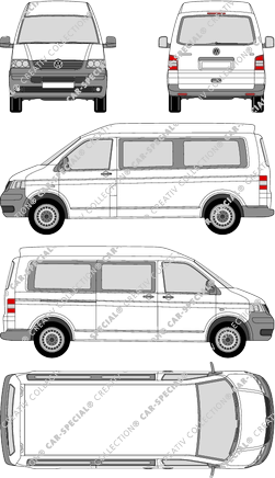 Volkswagen Transporter microbús, 2003–2009 (VW_147)