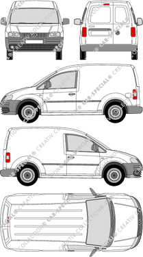 Volkswagen Caddy furgón, 2004–2010 (VW_156)