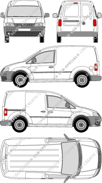 Volkswagen Caddy furgón, 2004–2010 (VW_158)