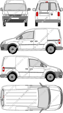 Volkswagen Caddy furgón, 2004–2010 (VW_161)