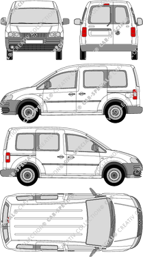 Volkswagen Caddy furgón, 2004–2010 (VW_164)