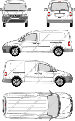 Volkswagen Caddy Kastenwagen, 2007–2010 (VW_221)