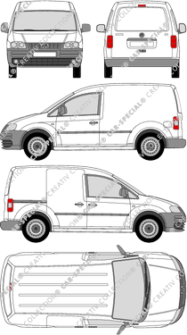 Volkswagen Caddy furgón, 2004–2010 (VW_236)